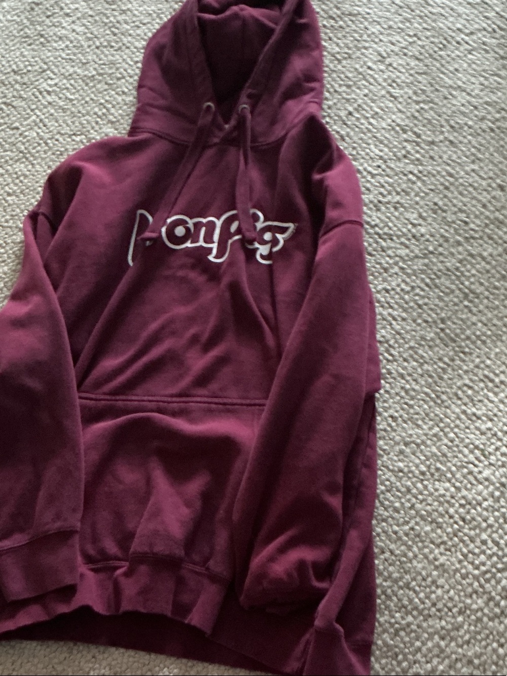 Maroon Ironpigs hoodie Phillies